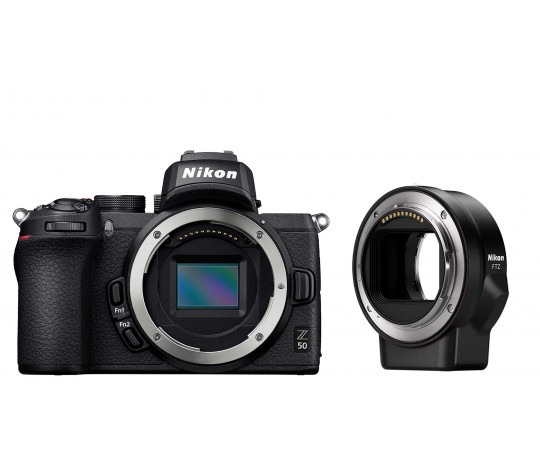 Nikon Z50 hus + FTZ adapter