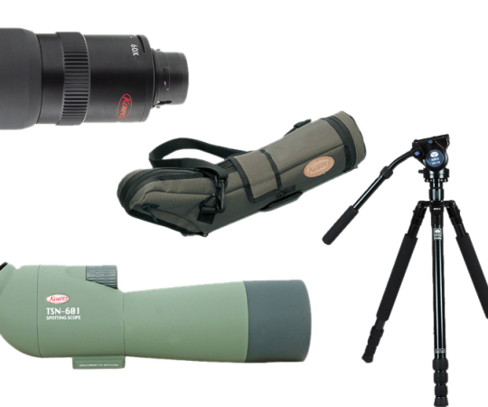 Kowa TSN-60, stativ Sirui R2004, VH10 hode